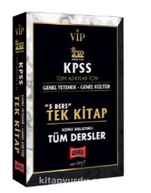 2022 VİP KPSS GY GK 5 Ders Tek Kitap Tüm Dersler Konu Anlatımlı - Kolektif