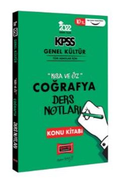 2022 KPSS Genel Kültür Kısa ve Öz Coğrafya Ders Notları Konu Kitabı