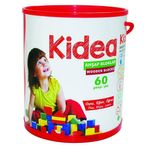 Renkli Ahşap Blok 60 Parça(509090)