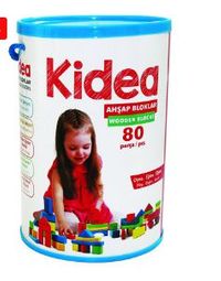 Ahşap Renkli Blok 80 Parça (509106)