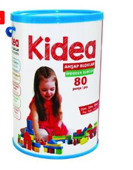 Ahşap Renkli Blok 80 Parça (509106)