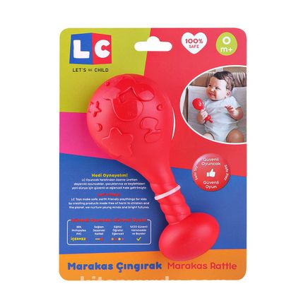 LC Marakas Çıngırak Kırmızı (30614) (Kırmızı)