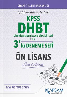2022 KPSS DHBT Ön Lisans 3'lü Deneme Seti