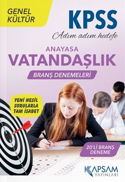 2022 KPSS Genel Kültür Vatandaşlık (Anayasa) Branş Denemeleri 20 Deneme