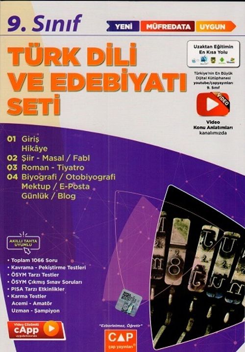 9. Sınıf Türk Dili ve Edebiyatı Anadolu Seti
