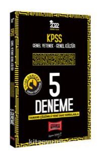 2022 KPSS GY GK Son Çıkış Tamamı Çözümlü 5 Deneme - Kolektif