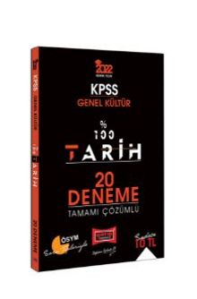2022 KPSS Genel Kültür %100 Tarih Tamamı Çözümlü 20 Deneme - Kolektif