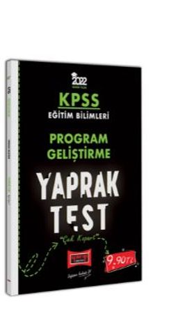 2022 KPSS Eğitim Bilimleri Program Geliştirme Yaprak Test