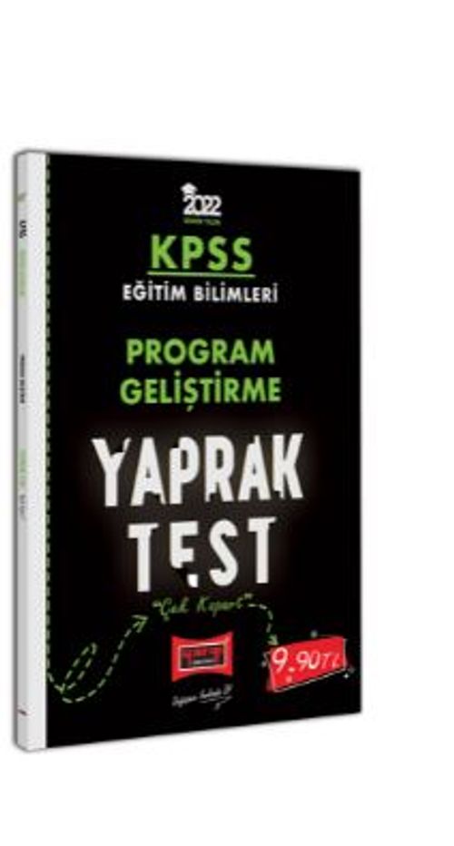 2022 KPSS Eğitim Bilimleri Program Geliştirme Yaprak Test