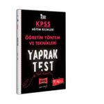 2022 KPSS Eğitim Bilimleri Öğretim Yöntem ve Teknikleri Yaprak Test