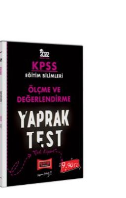 2022 KPSS Eğitim Bilimleri Ölçme ve Değerlendirme Yaprak Test