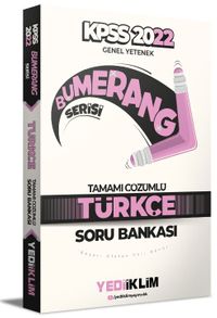 2022 KPSS Genel Yetenek Bumerang Türkçe Tamamı Çözümlü Soru Bankası 