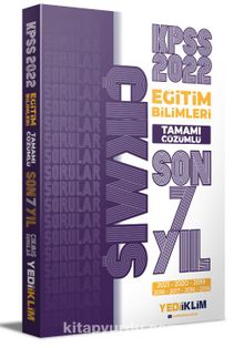 2022 KPSS Eğitim Bilimleri Tamamı Çözümlü Son 7 Yıl Çıkmış Sorular - Kolektif