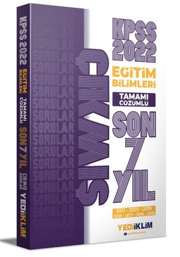 2022 KPSS Eğitim Bilimleri Tamamı Çözümlü Son 7 Yıl Çıkmış Sorular