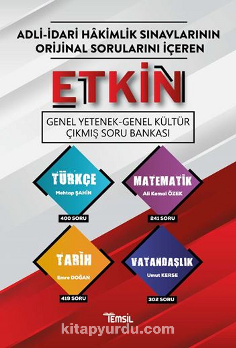 Etkin Genel Yetenek Genel Kultur Cikmis Soru Bankasi Umut Kerse Kitapyurdu Com