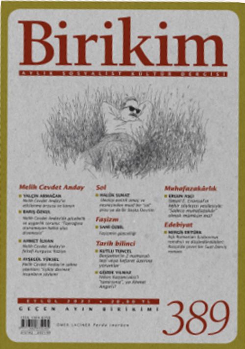 Birikim Aylık Sosyalist Kültür Dergisi Sayı: 389 Eylül 2021