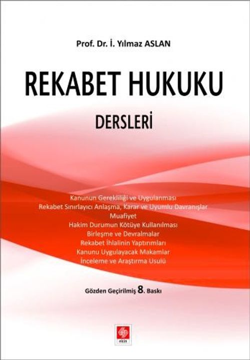 Rekabet Hukuku Dersleri