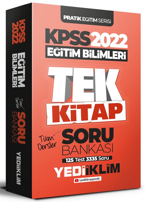 2022 KPSS Pratik Eğitim Serisi Eğitim Bilimleri Tek Kitap Soru Bankası 