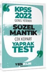 2022 KPSS Sözel Mantık Çek Kopart Yaprak Test