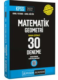 2022 KPSS Genel Yetenek Genel Kültür Matematik - Geometri 30 Deneme