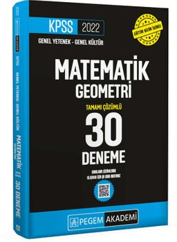 2022 KPSS Genel Yetenek Genel Kültür Matematik - Geometri 30 Deneme