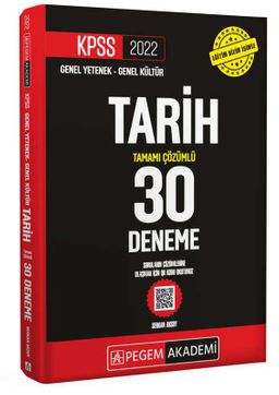 2022 KPSS Genel Yetenek - Genel Kültür Tarih 30 Deneme