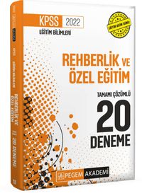 2022 KPSS Eğitim Bilimleri Rehberlik ve Özel Eğitim Tamamı Çözümlü 20 Deneme