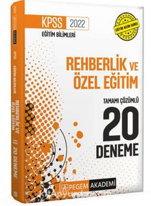 2022 KPSS Eğitim Bilimleri Rehberlik ve Özel Eğitim Tamamı Çözümlü 20 Deneme - Kolektif