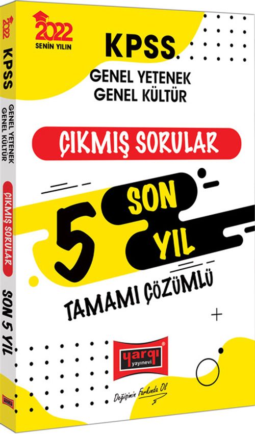 2022 KPSS Genel Yetenek Genel Kültür Tamamı Çözümlü Son 5 Yıl Çıkmış Sorular