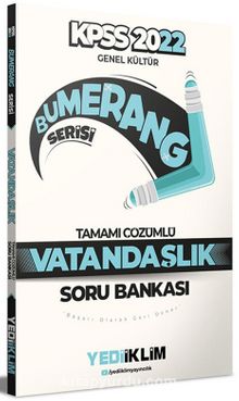 2022 KPSS Genel Kültür Bumerang Vatandaşlık Tamamı Çözümlü Soru Bankası - Kolektif