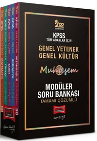 2022 KPSS Genel Yetenek Genel Kültür Muhteşem Tamamı Çözümlü Modüler Soru Bankası