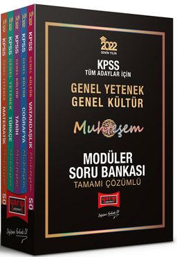 2022 KPSS Genel Yetenek Genel Kültür Muhteşem Tamamı Çözümlü Modüler Soru Bankası
