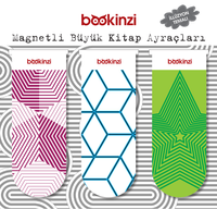 Magnetli Büyük Kitap Ayraç / İllüzyon Temalı (3 Adet)