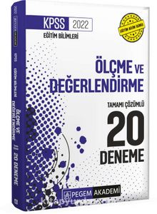 2022 KPSS Eğitim Bilimleri Ölçme ve Değerlendirme Tamamı Çözümlü 20 Deneme - Kolektif