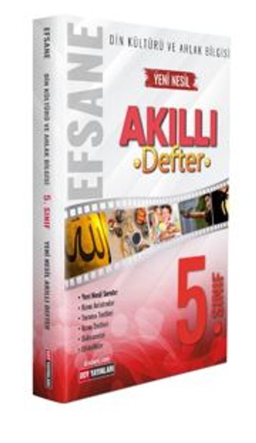 5.Sınıf Din Kültürü ve Ahlak Bilgisi Efsane Yeni Nesil Akıllı Defter