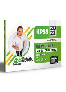 2022 KPSS Eğitim Bilimleri Rehberlik ve Özel Eğitim Video Ders Notları - Avni Yavuz