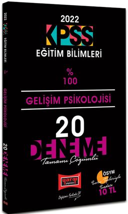 2022 KPSS Eğitim Bilimleri Gelişim Psikolojisi Tamamı Çözümlü 20 Deneme