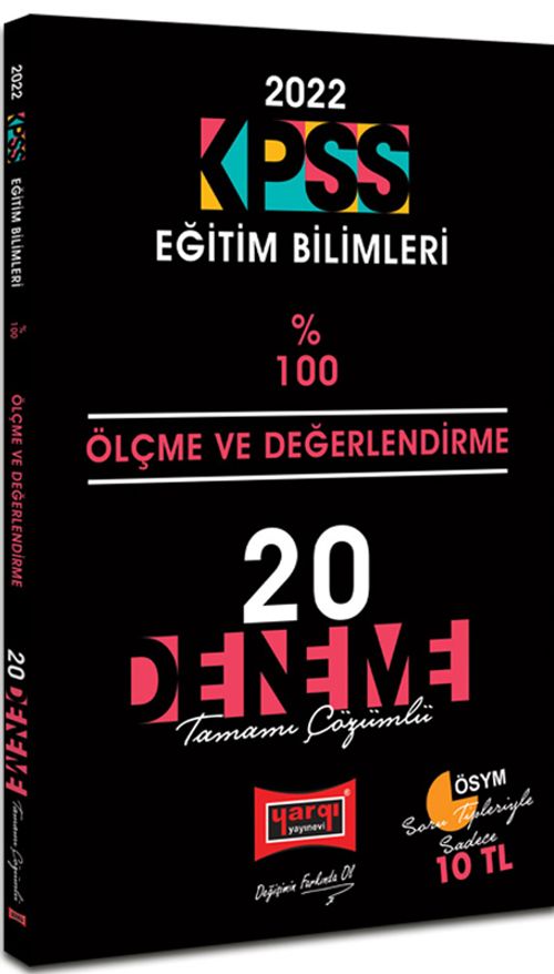2022 KPSS Eğitim Bilimleri Ölçme Ve Değerlendirme Tamamı Çözümlü 20 Deneme