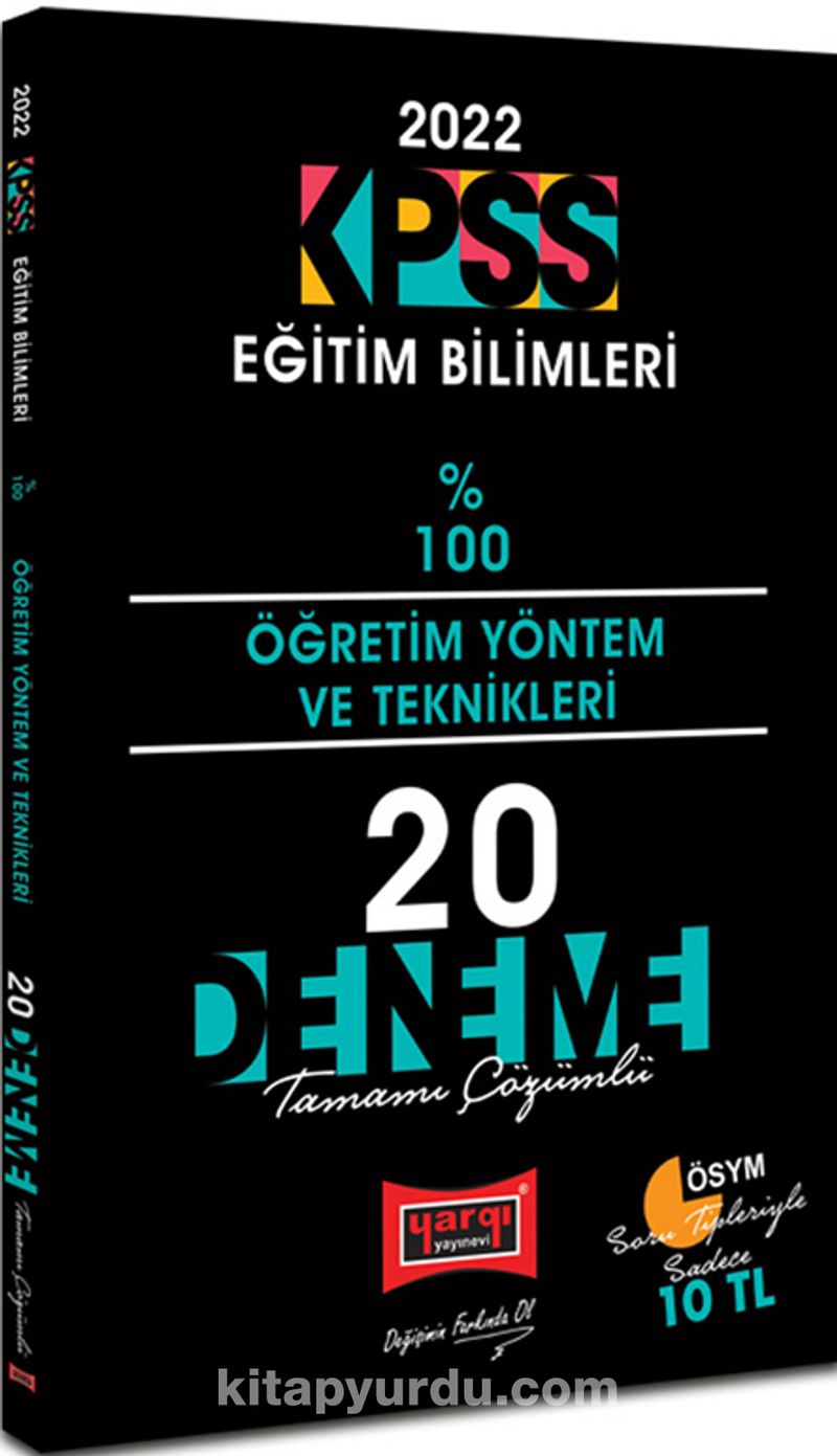 2022 kpss egitim bilimleri ogretim yontem ve teknikleri tamami cozumlu 20 deneme kolektif kitapyurdu com