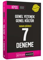 2022 KPSS Genel Yetenek Genel Kültür Tamamı Çözümlü 7 deneme