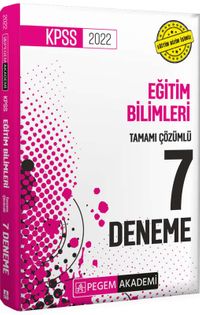 2022 KPSS Eğitim Bilimleri Tamamı Çözümlü 7 Deneme