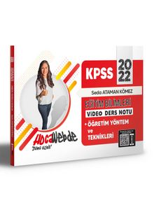2022 KPSS Eğitim Bilimleri Öğretim Yöntem ve Teknikleri Video Ders Notları - Seda Ataman Kömez