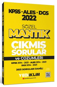 2022 KPSS-ALES-DGS Sözel Mantık Çıkmış Sorular ve Çözümleri 