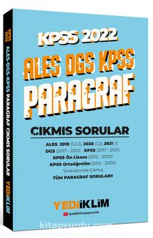 2022 KPSS-ALES-DGS Paragraf Çıkmış Sorular - Kolektif