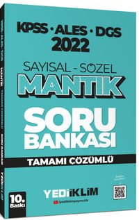2022 KPSS-ALES-DGS Sayısal Sözel Mantık Tamamı Çözümlü Soru Bankası 
