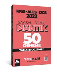 2022 KPSS-ALES-DGS Sayısal Sözel Mantık Tamamı Çözümlü 50 Deneme 