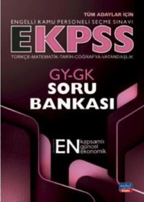 E-KPSS GY-GK Soru Bankası / Türkçe-Matematik-Tarih-Coğrafya-Vatandaşlık