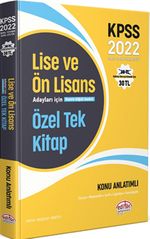 2022 KPSS Lise ve Ön Lisans Adayları İçin Özel Tek Kitap Konu Anlatımlı 