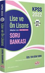2022 KPSS Lise ve Ön Lisans Adayları İçin Özel Tek Kitap  Soru Bankası 