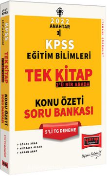 2022 KPSS Eğitim Bilimleri 3'ü Bir Arada Tek Kitap Konu Özeti Soru Bankası 5'li TG Deneme - Kolektif